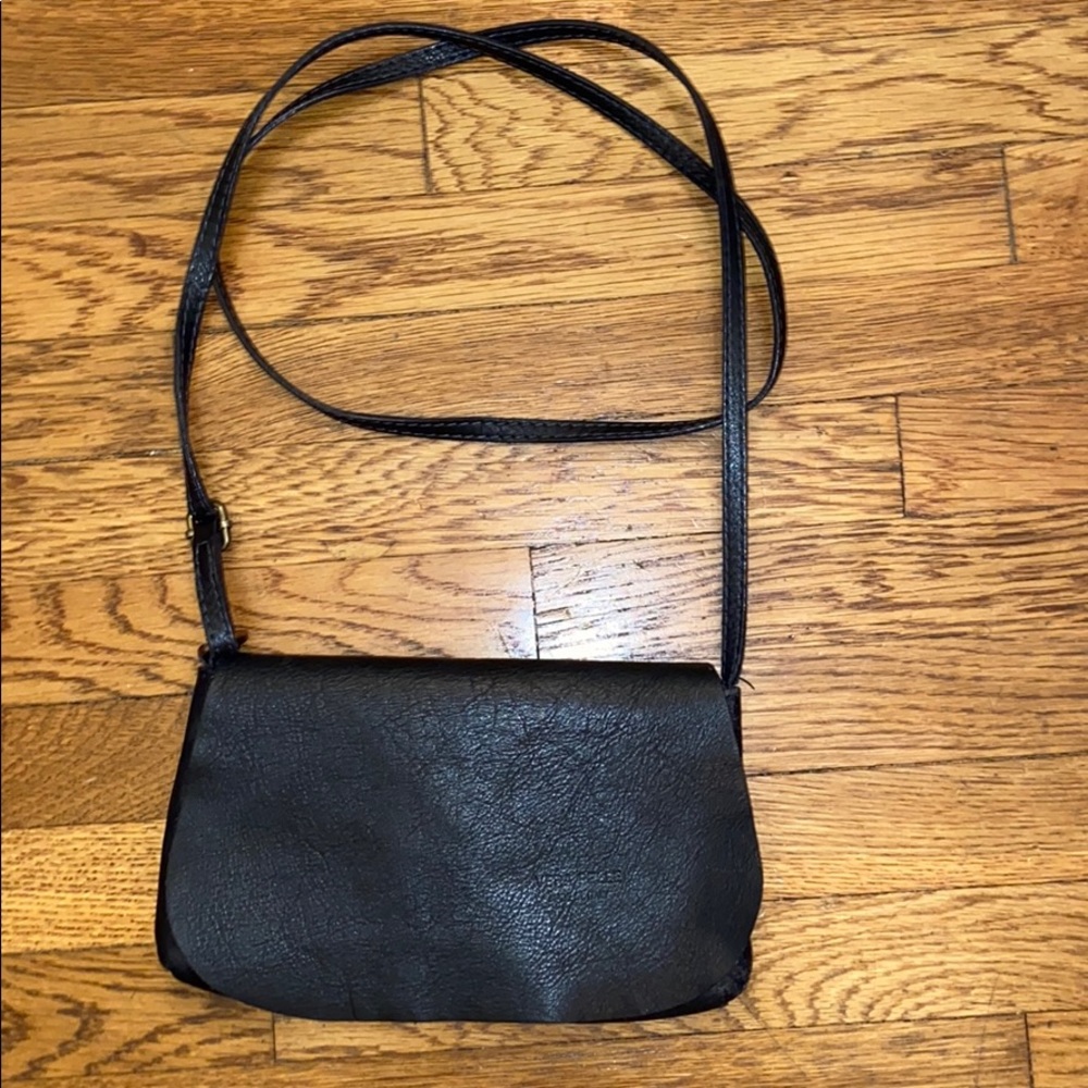 Italian Leather Purse with Flap Closure